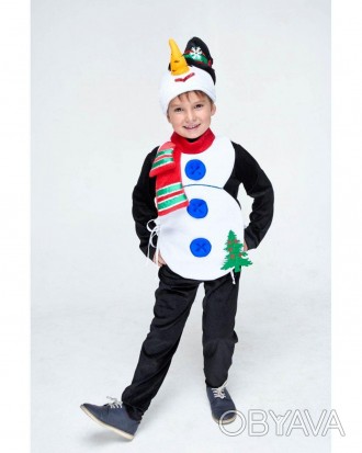  Дитячий новорічний костюм "Сніговик"
Дитячий карнавальний костюм Сніговик. У ко. . фото 1