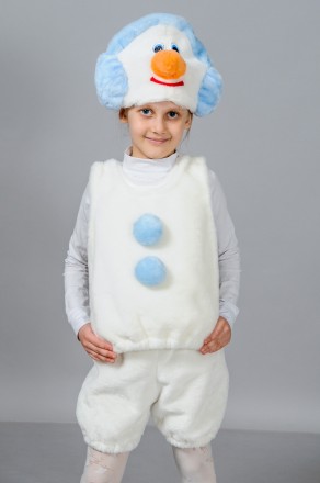 Детский новогодний костюм "Снеговик"
Детский карнавальный костюм Снег. . фото 2