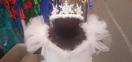 Новорічний костюм "Сніжинка"
Використовувані матеріали: поєднання атласу з фатин. . фото 8