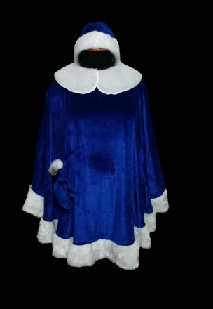 Дорослий карнавальний костюм Снігурочки (пончо).
У комплекті: головний убір, пон. . фото 3