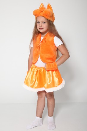 Детский карнавальный костюм для девочки «БЕЛОЧКА».
Основная ткань: атлас;
Отдело. . фото 2