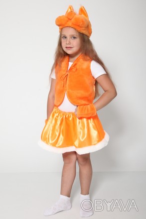 Детский карнавальный костюм для девочки «БЕЛОЧКА».
Основная ткань: атлас;
Отдело. . фото 1