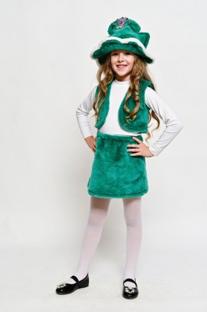  
Детский Карнавальный костюм "Ёлочка". В комплект входит: жилет, юбка, шапка из. . фото 3