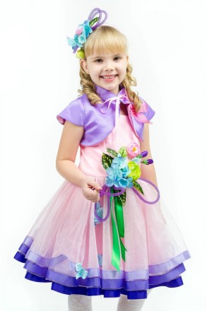 Детский карнавальный костюм "Весны"
 
В комплекте: головной убор, платье с корсе. . фото 6