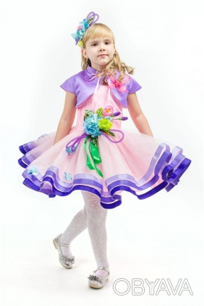 Детский карнавальный костюм "Весны"
 
В комплекте: головной убор, платье с корсе. . фото 1