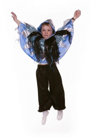 Детский карнавальный костюм Ветер, Ураган
В комплекте: брюки, накидка с капюшоно. . фото 2