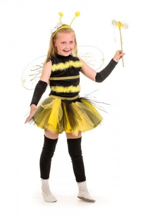 Детский карнавальный костюм Пчела
В комплекте: головной убор, блуза, перчатка, к. . фото 2