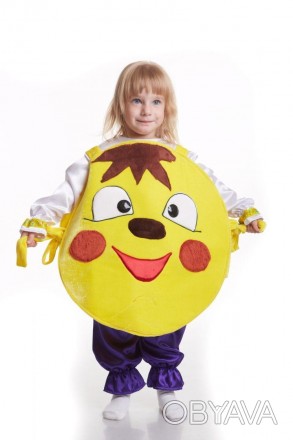 Дитячий карнавальний костюм "КОЛОБОК"
Карнавальний костюм "Колобок".
У комплекті. . фото 1