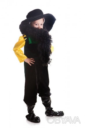 Дитячий карнавальний костюм Карабаса-Барабаса.
У комплекті: капелюх із бородою, . . фото 1