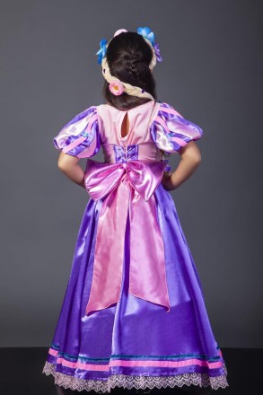 Дитячий карнавальний костюм Принцеси Рапунцель
У комплекті: головний убір, блуза. . фото 4
