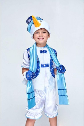  Детский новогодний костюм "Снеговик"
Детский карнавальный костюм Снеговика.В ко. . фото 4