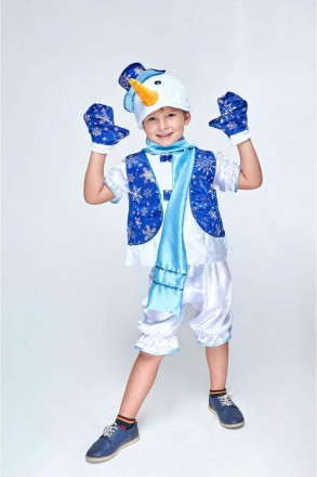  Детский новогодний костюм "Снеговик"
Детский карнавальный костюм Снеговика.В ко. . фото 2