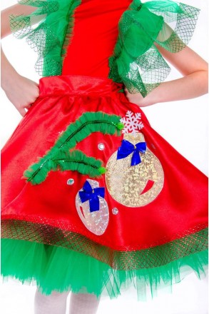 Детский карнавальный костюм Ёлочная игрушка для девочки.
В комплекте: головной у. . фото 7
