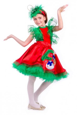 Детский карнавальный костюм Ёлочная игрушка для девочки.
В комплекте: головной у. . фото 5