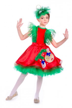 Детский карнавальный костюм Ёлочная игрушка для девочки.
В комплекте: головной у. . фото 3