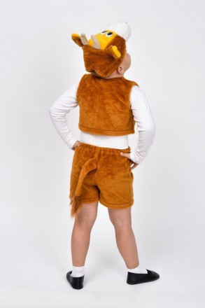  Дитячий новорічний костюм "Бичок"
У костюм входять: шапка-маска, жилетка, шорти. . фото 4