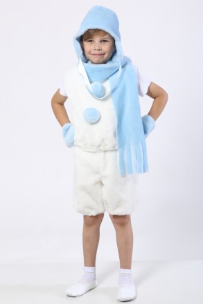  Детский новогодний костюм "Снеговик"
Основная ткань: искусственный мех;
Отделоч. . фото 3