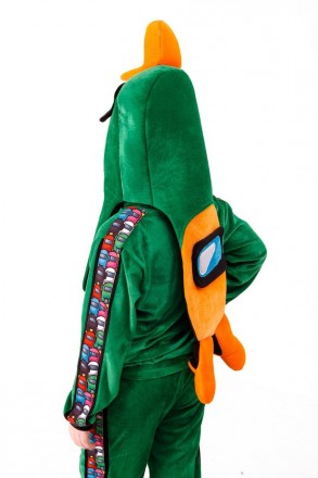 Маскарадный детский костюм
 Амонг Ас зеленый
В карнавальный костюм Амонг Ас вход. . фото 5