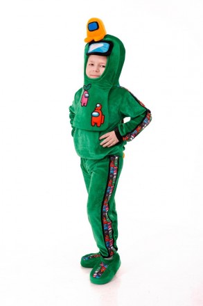 Маскарадный детский костюм
 Амонг Ас зеленый
В карнавальный костюм Амонг Ас вход. . фото 4