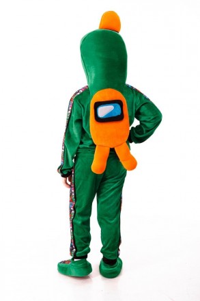 Маскарадный детский костюм
 Амонг Ас зеленый
В карнавальный костюм Амонг Ас вход. . фото 3