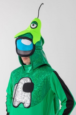 
Зелений AmongUs «Амонг Ас» карнавальний костюм для аніматорів
До складу карнава. . фото 5