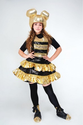 
Взрослый карнавальный костюм для аниматоров Кукла Лол Королева Пчелка
В комплек. . фото 2