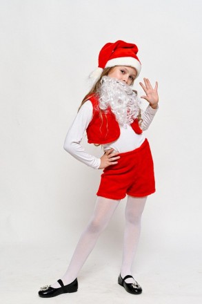 
Карнавальный костюм Гном Санта
В комплект входит: жилет, шорты, колпак, борода.. . фото 3