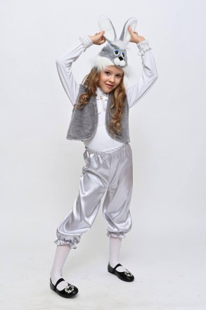 Детский карнавальный костюм "Зайка" серый
Детский карнавальный костюм Серый зайч. . фото 4