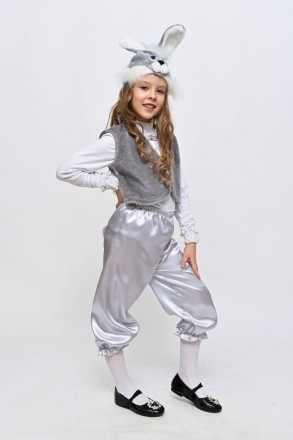 Детский карнавальный костюм "Зайка" серый
Детский карнавальный костюм Серый зайч. . фото 2