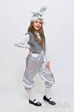 Детский карнавальный костюм "Зайка" серый
Детский карнавальный костюм Серый зайч. . фото 1