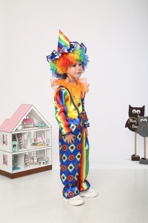 Детский карнавальный костюм Клоун.
Дитячий маскарадний костюм "Клоун"
 Костюм ск. . фото 5