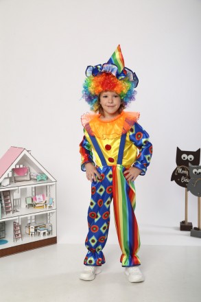Детский карнавальный костюм Клоун.
Дитячий маскарадний костюм "Клоун"
 Костюм ск. . фото 2