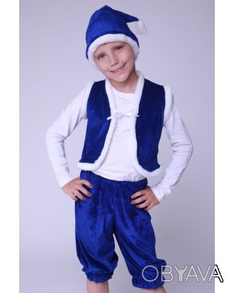 
Дитячий карнавальний костюм для хлопчика «ГНОМИК»
Основна тканина: велюр;
Оздоб. . фото 1
