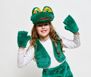 Детский карнавальный костюм "Лягушонок"
Детский карнавальный костюм лягушки.
В к. . фото 4