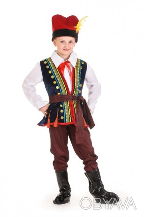 Дитячий карнавальний костюм Поляка.
 У комплекті: каптан, сорочка, головний убір. . фото 1