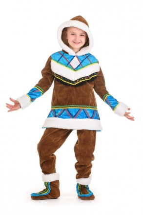  Дитячий карнавальний костюм Ескімос
 
У комплекті: кофта, штани, чоботи.
Матері. . фото 2
