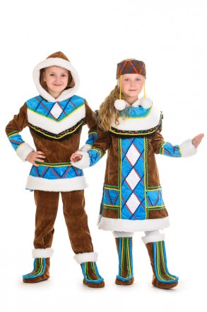 Дитячий карнавальний костюм Ескімос
 
У комплекті: кофта, штани, чоботи.
Матері. . фото 3
