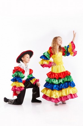 Дитячий карнавальний костюм Мексиканського костюма.
У комплекті: сорочка, пояс, . . фото 3