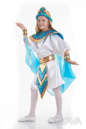 Детский карнавальный костюм Египтянки.
В комплекте: головной убор, туника, пояс,. . фото 1