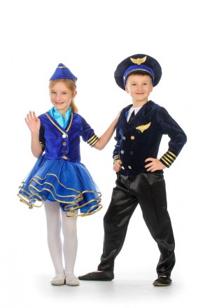 Дитячий карнавальний костюм "Пілот". У комплекті: головний убір, піджак, штани, . . фото 3
