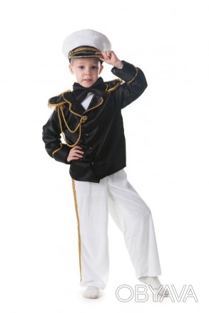 Детский карнавальный костюм Капитана.
В комплекте: головной убор, пиджак, брюки.. . фото 1