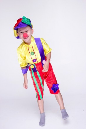Детский карнавальный костюм Клоун.
Детский карнавальный костюм Клоуна 
В комплек. . фото 2