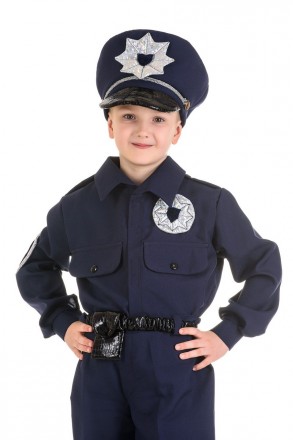 Детский карнавальный костюм Полицейский
В комплекте: головной убор, куртка, штан. . фото 3