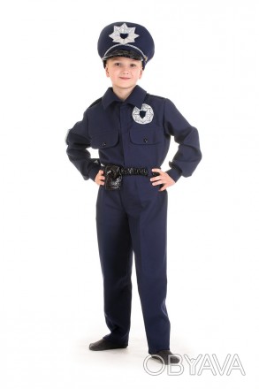 Дитячий карнавальний костюм Поліцейський
У комплекті: головний убір, куртка, шта. . фото 1
