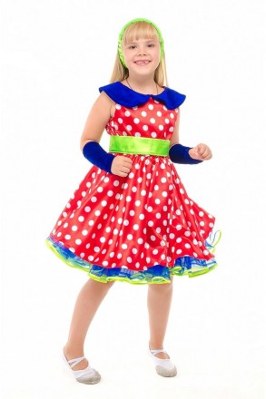 Детский карнавальный костюм "Стиляга девочка", "Ретро платье".
В комплекте: Плат. . фото 6