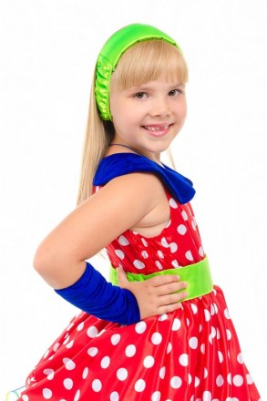 Дитячий карнавальний костюм "Стиляга дівчинка", "Ретроплаття".
У комплекті: Плат. . фото 5