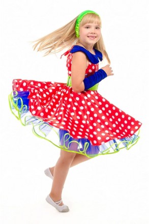 Детский карнавальный костюм "Стиляга девочка", "Ретро платье".
В комплекте: Плат. . фото 4
