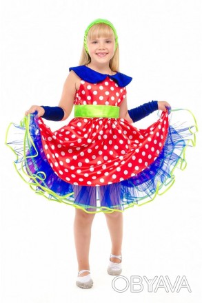 Детский карнавальный костюм "Стиляга девочка", "Ретро платье".
В комплекте: Плат. . фото 1