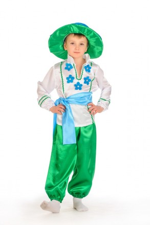 Дитячий карнавальний костюм Барвінок, Первиння для хлопчика та дівчинки на весня. . фото 2