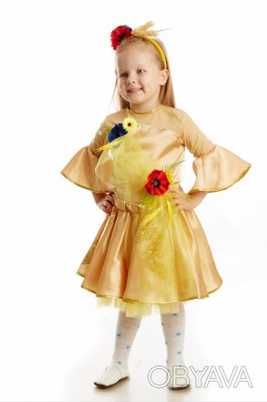Детский карнавальный костюм ППШЕНИЦА, КОЛОСОК для девочки.
В комплекте: головной. . фото 1
